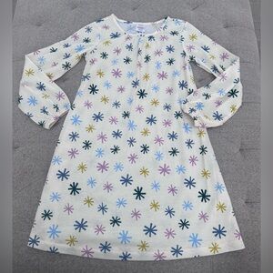 NWOT HANNA ANDERSSON SNOWFLAKE LONG SLEEVE NIGHTGOWN HOLIDAY PAJAMAS